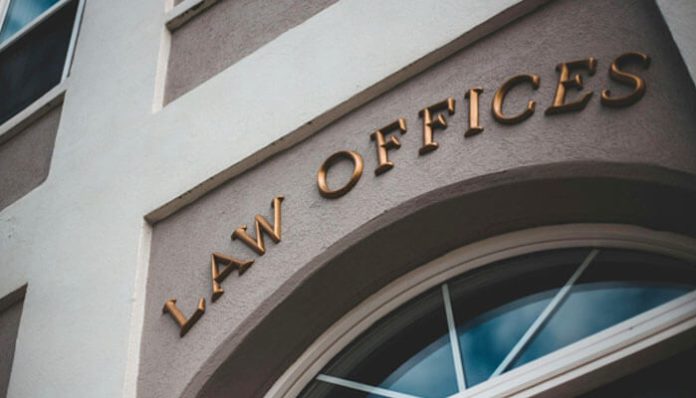 Law office building providing legal guidance to protect businesses against fraud.