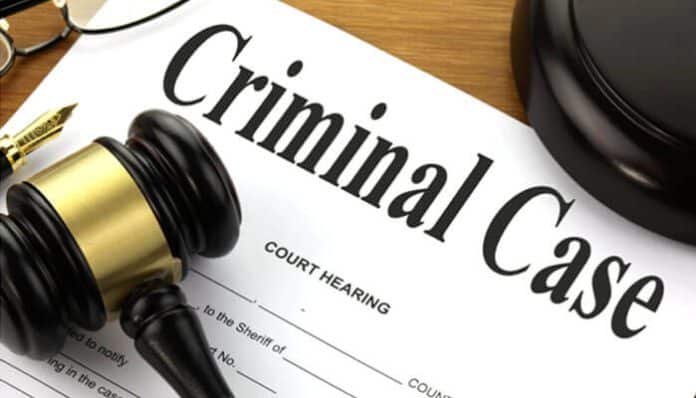 Court hearing document titled “Criminal Case” with a judge’s gavel — representing legal proceedings and the importance of a character letter for a criminal case.