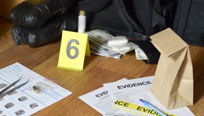 Gather Evidence - My Legal OPinion - My Legal Opinion Evidence gathered at a crime scene, highlighting the role of a Catastrophic Injury Lawyer in building a case for severe injury claims.