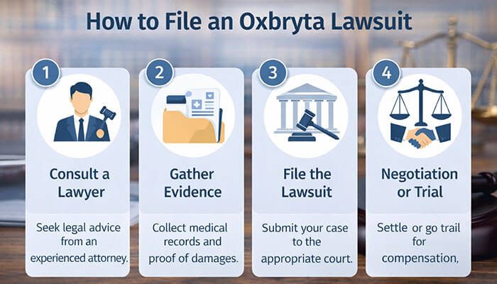How to File an Oxbryta Lawsuit - My Legal Opinion - My Legal Opinion Steps to file an Oxbryta Lawsuit: Consult a lawyer, gather evidence, file the lawsuit, and negotiate or go to trial for compensation.