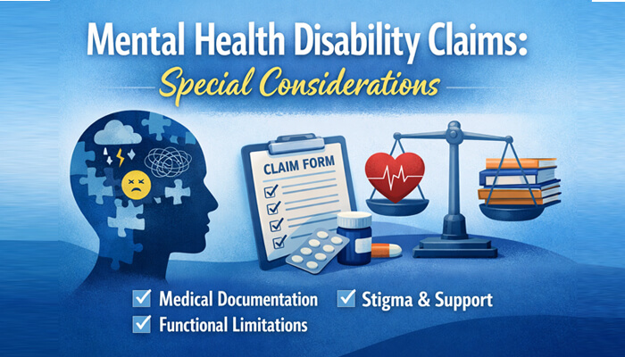 Mental Health Disability Claims: Special Considerations-mylegalopinion - My Legal Opinion Mental Health Disability Claims: Special Considerations on medical documentation, stigma, and functional limitations for 2026 disability claims.