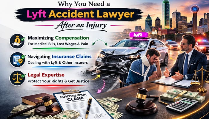 Why You Need a Lyft Accident Lawyer After an Injury - My Legal Opinion - My Legal Opinion Lyft Accident Lawyer in Dallas: Get expert legal help for maximizing compensation, navigating insurance claims, and ensuring you receive fair justice after a Lyft accident injury.