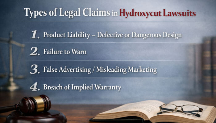 Hydroxycut SX-7 Lawsuit - Mylegalopnion - My Legal Opinion Types of Legal Claims in Hydroxycut SX-7 Lawsuit: Product liability, failure to warn, false advertising, and breach of implied warranty claims associated with Hydroxycut SX-7.