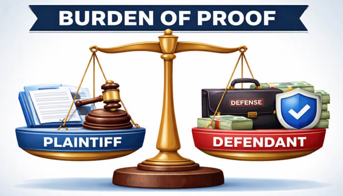 Burden of ProofPlaintiff vs Defendant - my legal opinion - My Legal Opinion Burden of Proof: Plaintiff vs Defendant – Visual guide to the burden of proof in legal cases, highlighting the responsibilities of the plaintiff and defendant.