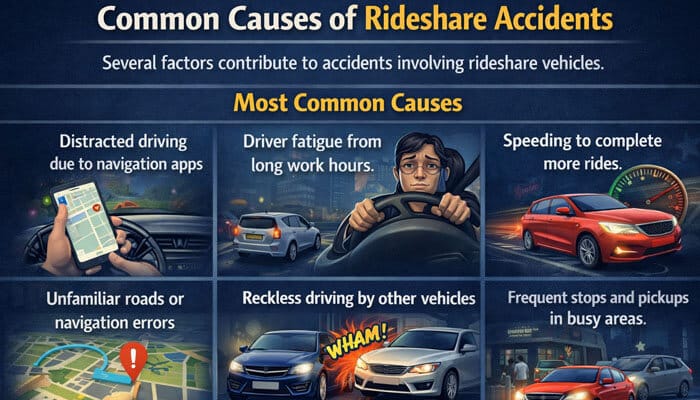 Common Causes of Rideshare Accidents - My Legal Opinion - My Legal Opinion
