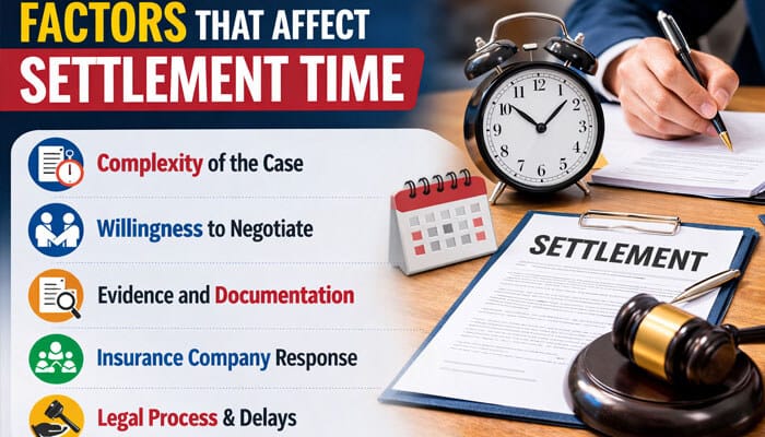 Factors That Affect Settlement Time - My Legal Opinion - My Legal Opinion Factors affecting how long after demand letter can I expect settlement including evidence negotiation and insurance response