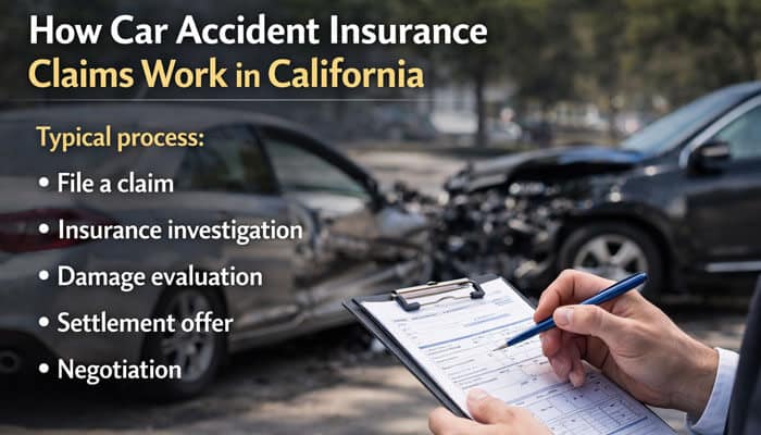 How Car Accident Insurance Claims Work in California - My Legal Opinion - My Legal Opinion Whittier Car Accident Attorney explaining how car accident insurance claims work in California with step by step process