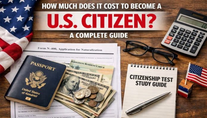 How Much Does It Cost to Become a U.S. Citizen - A complete guide to the naturalization process, including U.S. passport, residency card, money, and study materials.