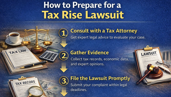 How to Prepare for a Tax Rise Lawsuit - My Legal Opinion - My Legal Opinion How to Prepare for a Tax Rise Lawsuit: A guide to consulting a tax attorney, gathering evidence, and filing the lawsuit promptly to challenge tax hikes.