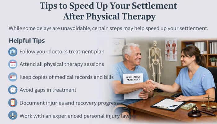 Tips to Speed Up Your Settlement After Physical Therapy - My Legal Opinion - My Legal Opinion