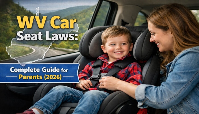 WV Car Seat Laws: Complete Guide for Parents (2026) – Child safety in West Virginia with car seat requirements, booster seats, and proper seat belt use.