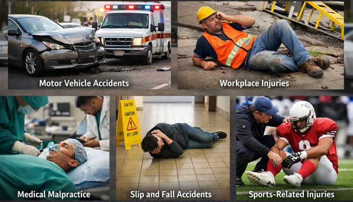 Common Types of Brain Injuries - My Legal Opinion - My Legal Opinion Common accident causes handled by a Dallas Brain Injury Lawyer, including car crashes, workplace injuries, medical malpractice, slip and fall accidents, and sports injuries.