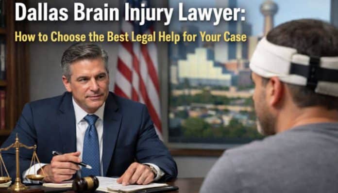 Dallas Brain Injury Lawyer meeting with a brain injury victim during a legal consultation about a serious TBI case in Dallas.