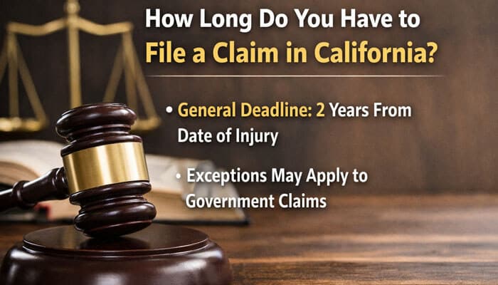 How Long Do You Have to File a Claim in California - My Legal Opinion - My Legal Opinion How long to file a claim in California after a commercial vehicle accident, highlighting general two-year deadlines and exceptions for government claims.