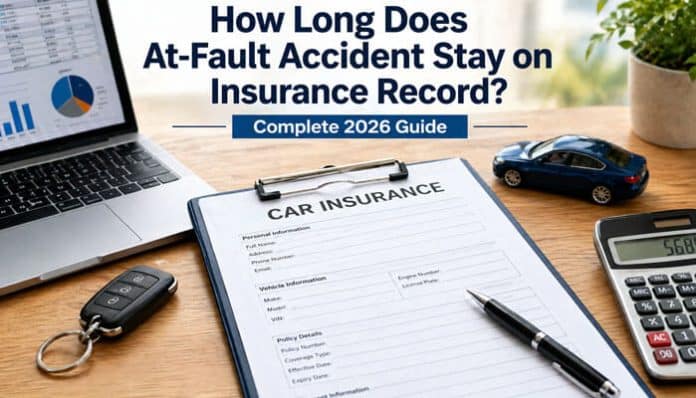 How long does at-fault accident stay on insurance record with insurance form