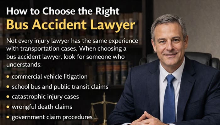 How to Choose the Right Bus Accident Lawyer - My Legal Opinion - My Legal Opinion How to choose the right Bus Accident Lawyer with experience in litigation public transit claims and injury cases