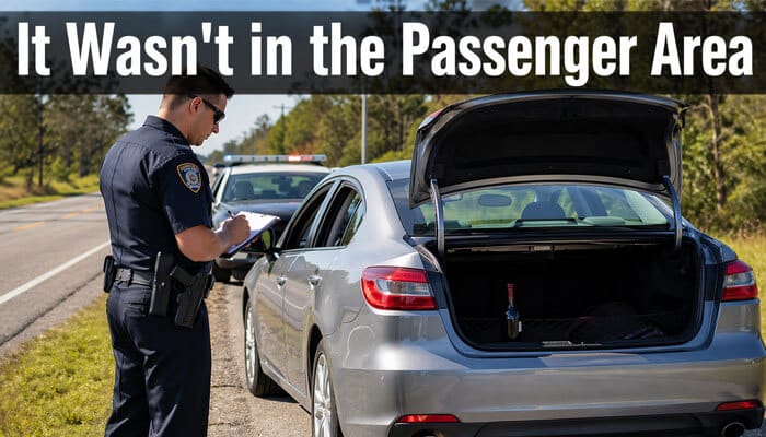 It Wasnt in the Passenger Area - My Legal Opinion - My Legal Opinion "Open Container Law Texas: Legal Implications of Storing Alcohol Outside the Passenger Area in Vehicles – Understanding Exceptions and Enforcement
