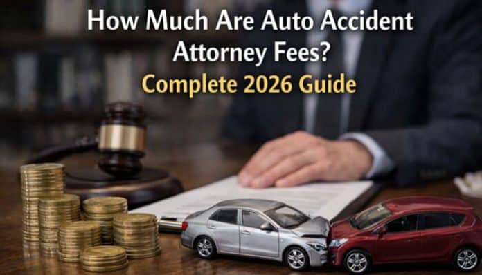 Auto Accident Attorney Fees percentage chart showing typical contingency fee ranges from 25% to 40% in car accident cases