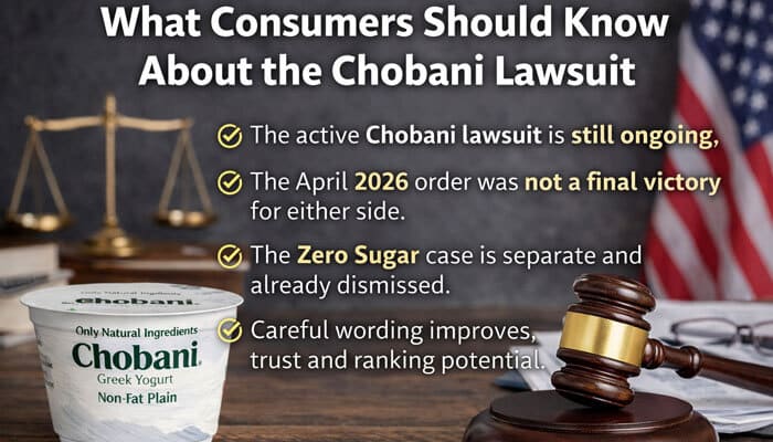 What Consumers Should Know About the Chobani Lawsuit - My Legal Opinion - My Legal Opinion Chobani Lawsuit insights, showcasing the key facts about the ongoing case, with a focus on the active lawsuit, the Zero Sugar case, and its impact on consumers.