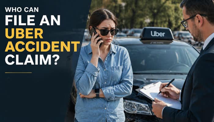 Who Can File an Uber Accident Claim - My Legal Opinion - My Legal Opinion Uber Accident Lawyer helping an injured rideshare passenger understand who can file an Uber accident claim after a car crash.