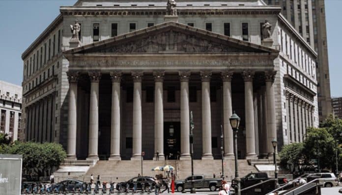 New York courthouse building representing legal proceedings connected to Juan Monteverde’s advocacy work
